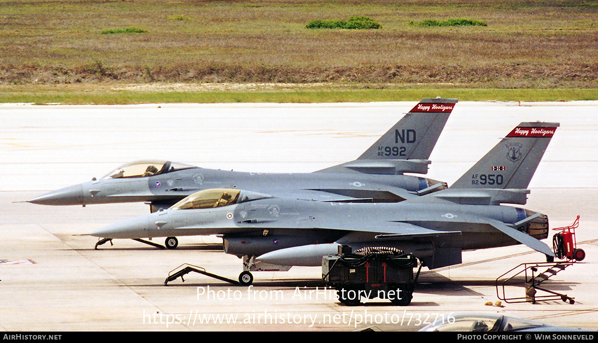 Aircraft Photo of 82-0950 | General Dynamics F-16A/ADF Fighting Falcon | USA - Air Force | AirHistory.net #732716