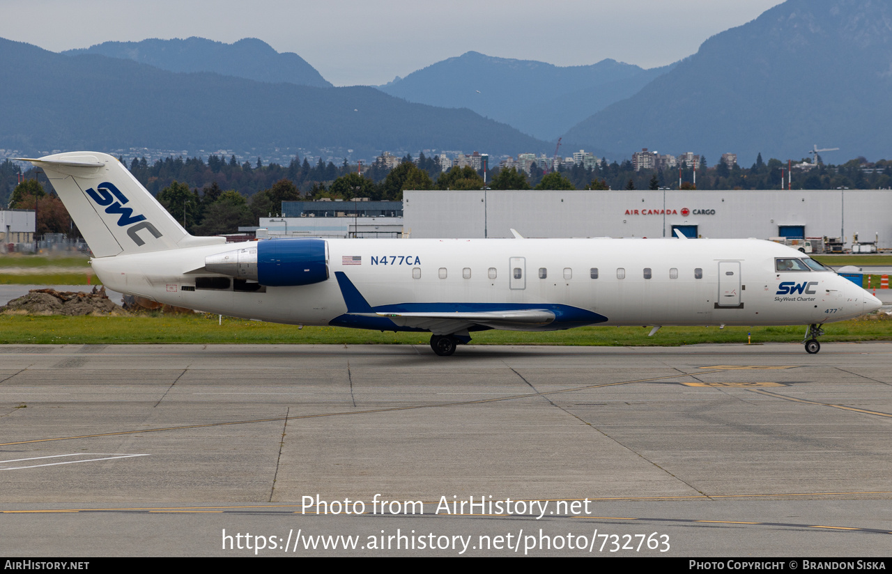 Aircraft Photo of N477CA | Bombardier CRJ-200ER (CL-600-2B19) | SWC - SkyWest Charter | AirHistory.net #732763