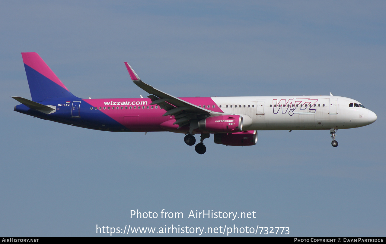 Aircraft Photo of HA-LXZ | Airbus A321-231 | Wizz Air | AirHistory.net #732773