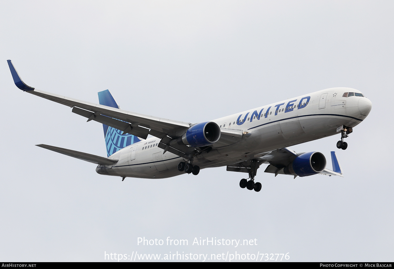 Aircraft Photo of N668UA | Boeing 767-322/ER | United Airlines | AirHistory.net #732776