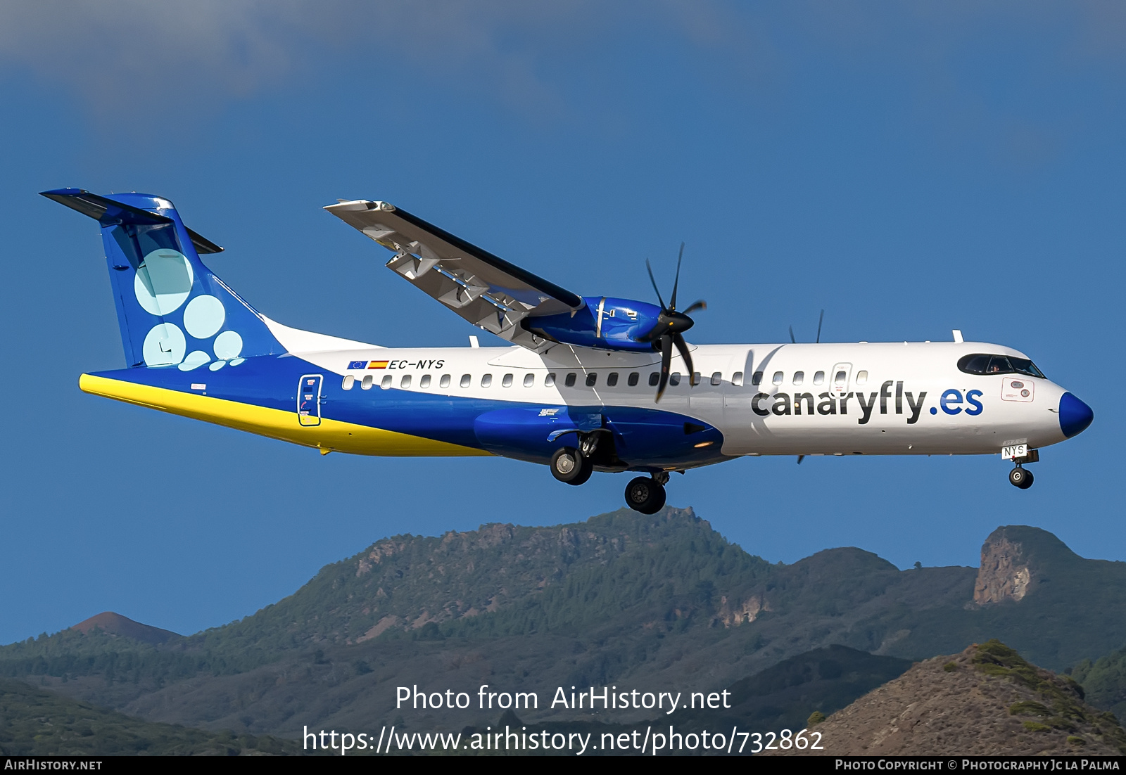 Aircraft Photo of EC-NYS | ATR ATR-72-500 (ATR-72-212A) | Canaryfly | AirHistory.net #732862