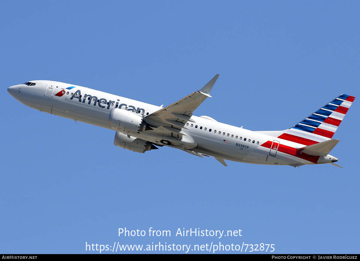 Aircraft Photo of N339TP | Boeing 737-8 Max 8 | American Airlines | AirHistory.net #732875