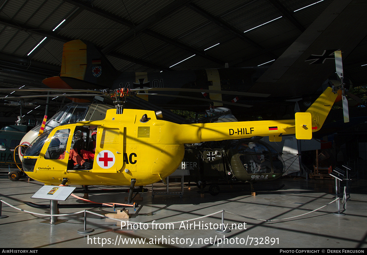 Aircraft Photo of D-HILF | MBB BO-105C | ADAC Luftrettung | AirHistory.net #732891