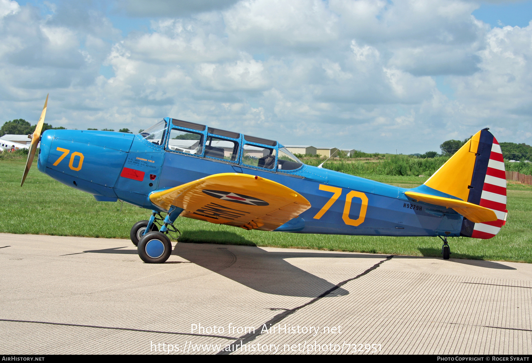 Aircraft Photo of N9279H | Fairchild PT-26A Cornell (M-62A-3) | USA - Air Force | AirHistory.net #732951