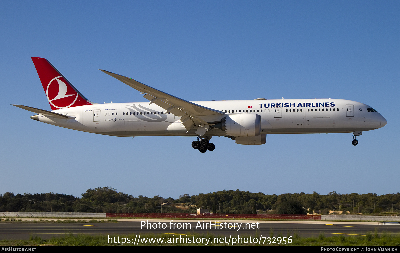 Aircraft Photo of TC-LLO | Boeing 787-9 Dreamliner | Turkish Airlines | AirHistory.net #732956