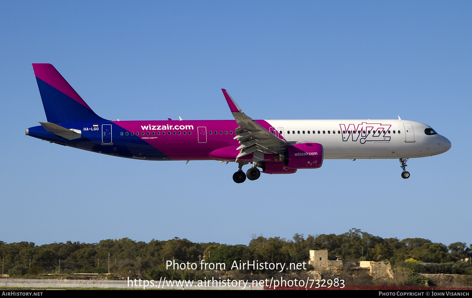 Aircraft Photo of HA-LGO | Airbus A320-271NX | Wizz Air | AirHistory.net #732983