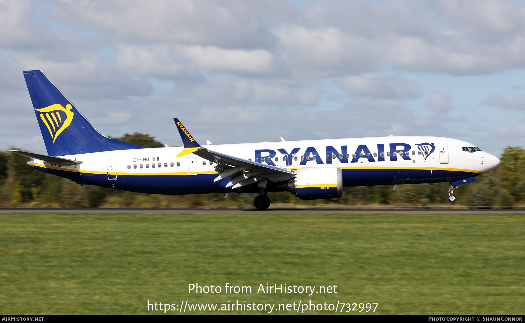 Aircraft Photo of EI-IHG | Boeing 737-8200 Max 200 | Ryanair | AirHistory.net #732997