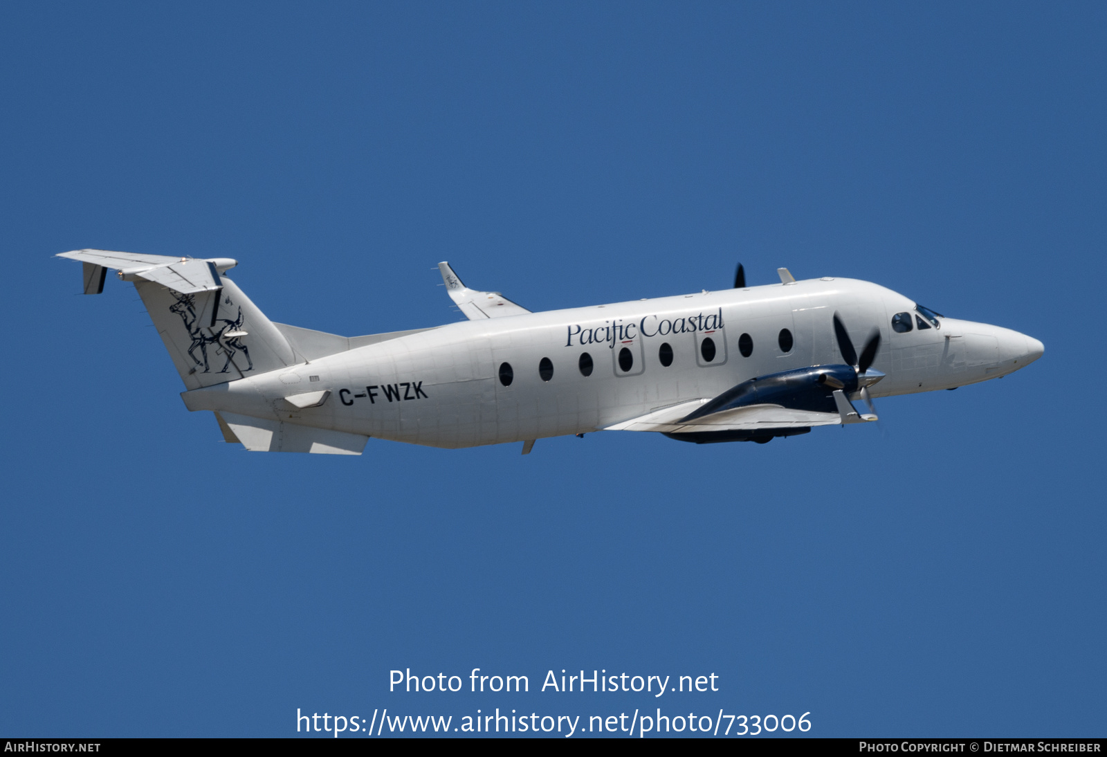 Aircraft Photo of C-FWZK | Beech 1900D | Pacific Coastal Airlines | AirHistory.net #733006