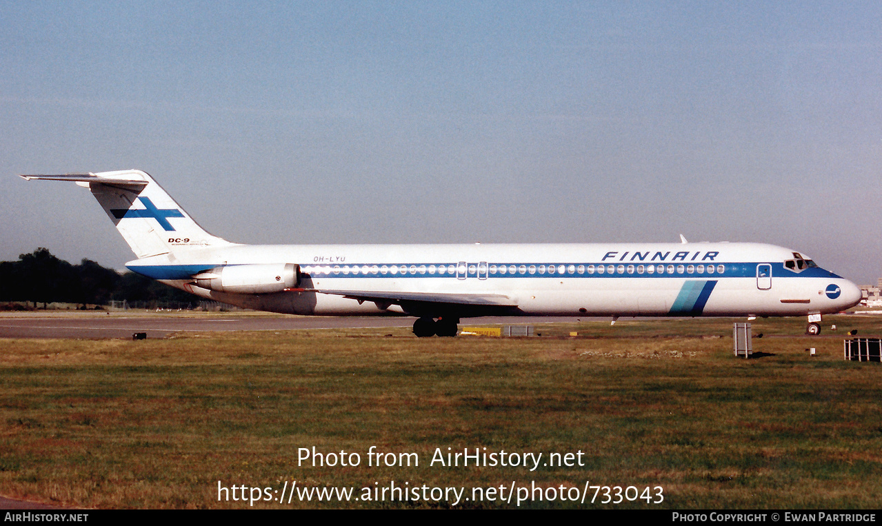 Aircraft Photo of OH-LYU | McDonnell Douglas DC-9-51 | Finnair | AirHistory.net #733043