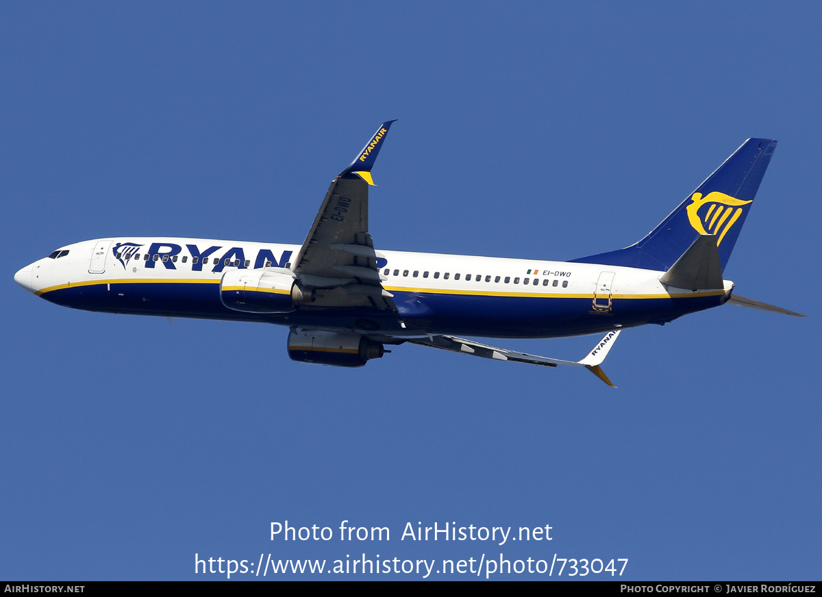 Aircraft Photo of EI-DWO | Boeing 737-8AS | Ryanair | AirHistory.net #733047