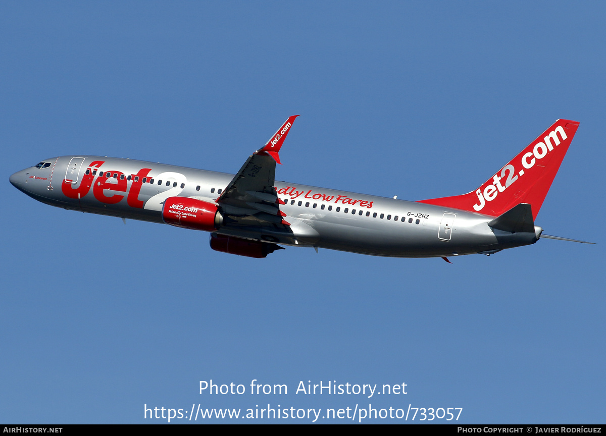 Aircraft Photo of G-JZHZ | Boeing 737-800 | Jet2 | AirHistory.net #733057