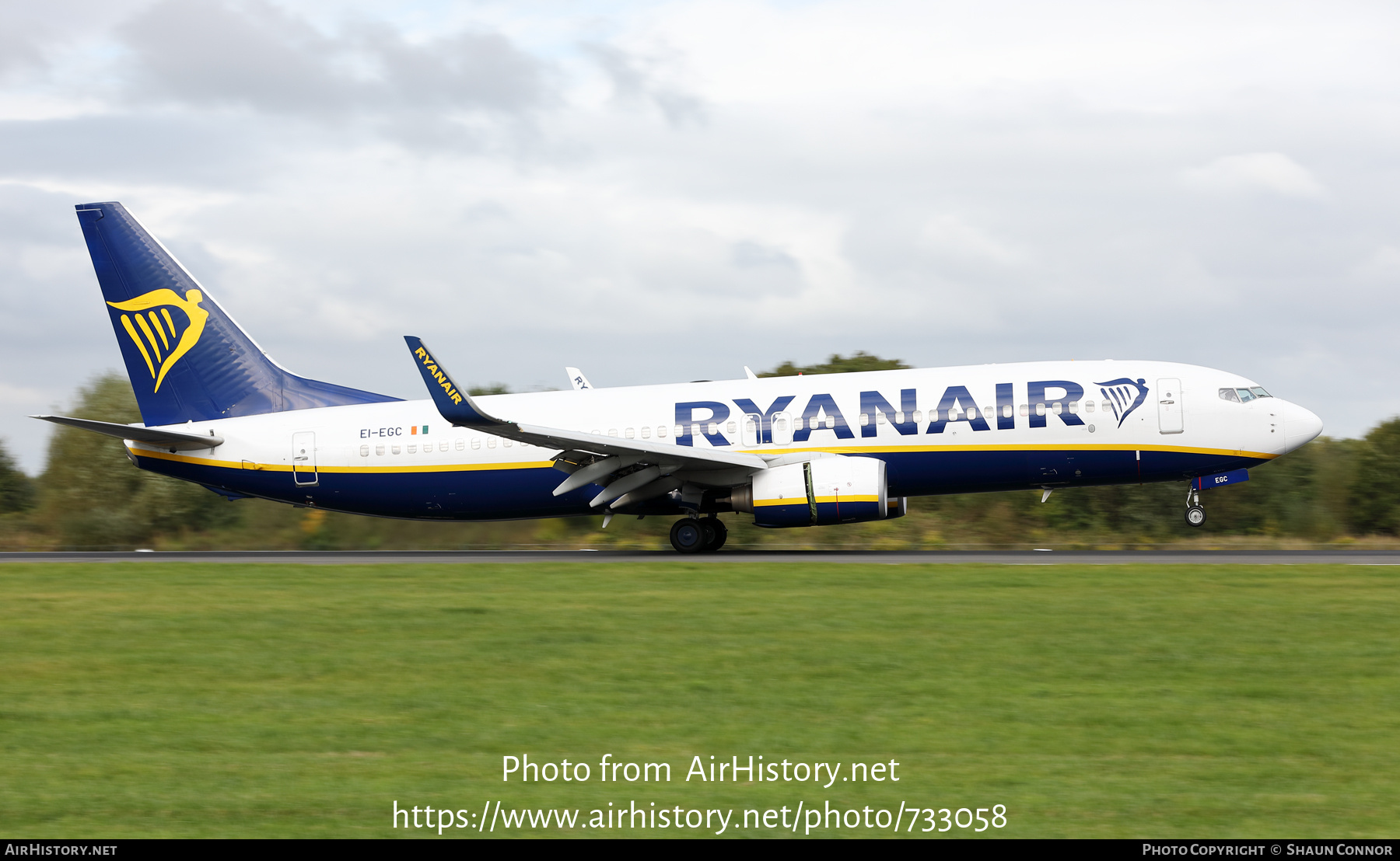 Aircraft Photo of EI-EGC | Boeing 737-8AS | Ryanair | AirHistory.net #733058