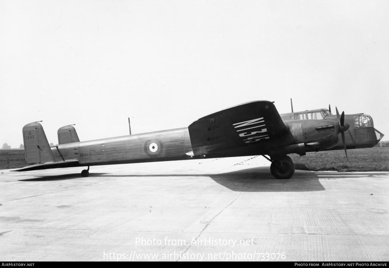 Aircraft Photo of N1345 | Armstrong Whitworth AW-38 Whitley Mk5 | UK - Air Force | AirHistory.net #733076