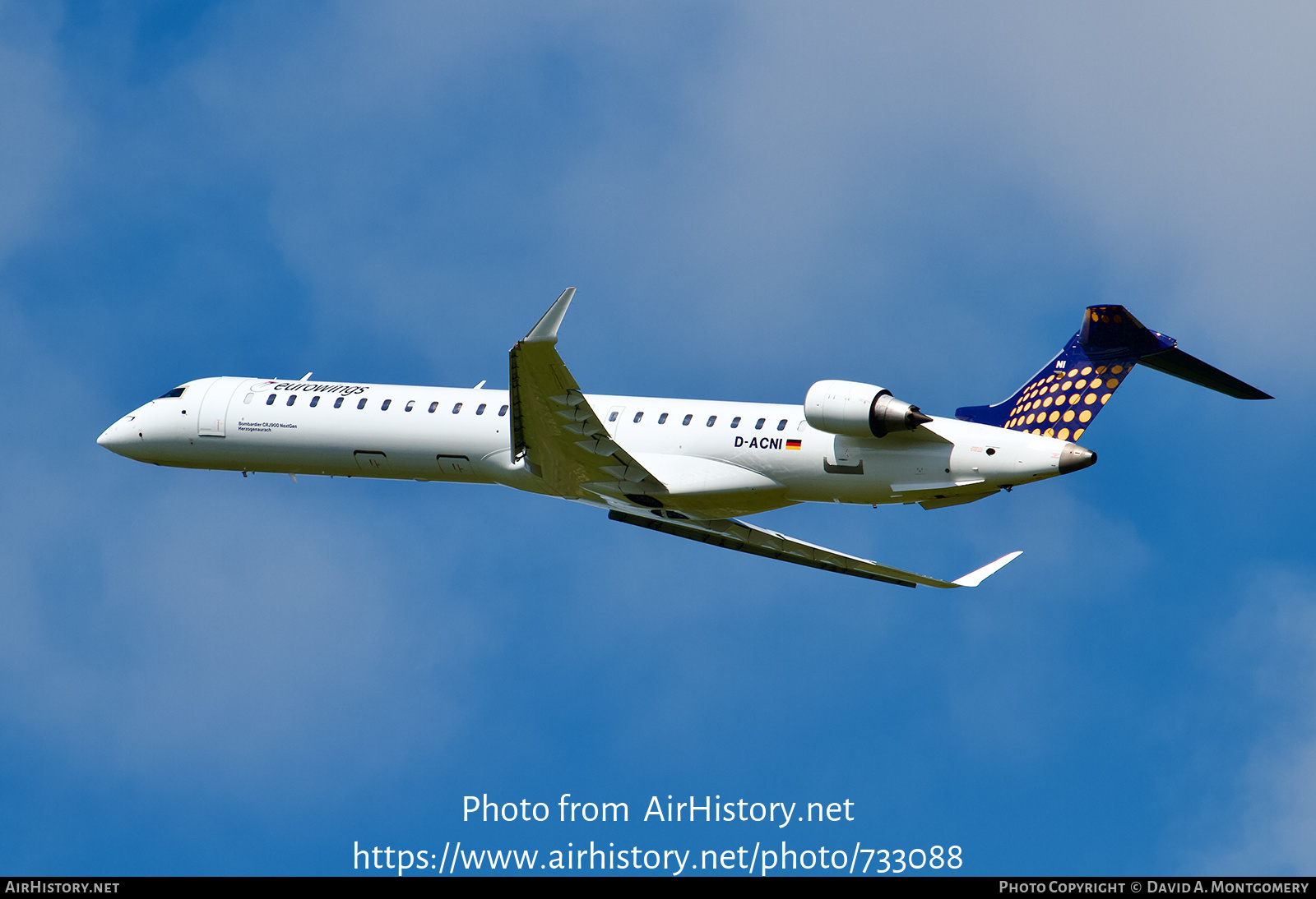 Aircraft Photo of D-ACNI | Bombardier CRJ-900LR NG (CL-600-2D24) | Eurowings | AirHistory.net #733088