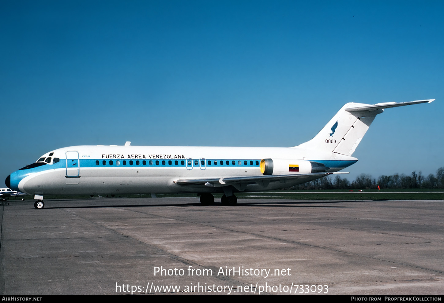 Aircraft Photo of 0003 | Douglas DC-9-15 | Venezuela - Air Force | AirHistory.net #733093