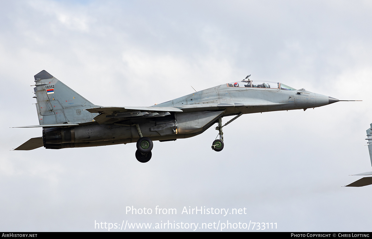 Aircraft Photo of 18352 | Mikoyan-Gurevich NL-18 | Serbia - Air Force | AirHistory.net #733111