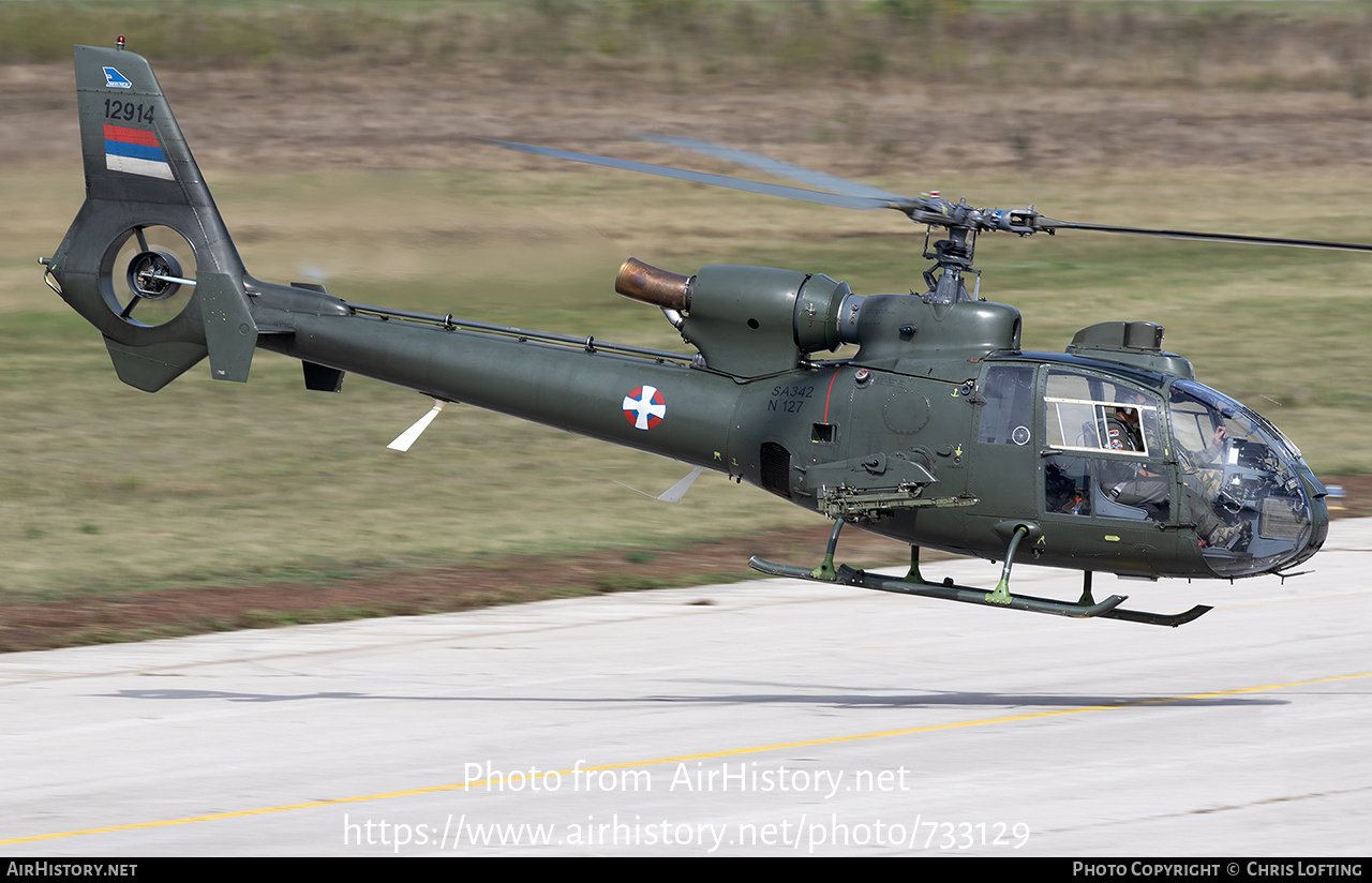 Aircraft Photo of 12914 | Aerospatiale SA-342L Gazelle | Serbia - Air Force | AirHistory.net #733129