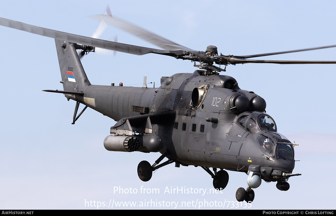 Aircraft Photo of 35102 | Mil Mi-35M | Serbia - Air Force | AirHistory.net #733135