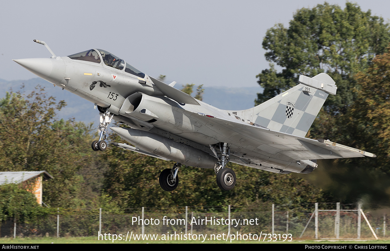 Aircraft Photo of 153 | Dassault Rafale C | Croatia - Air Force | AirHistory.net #733193