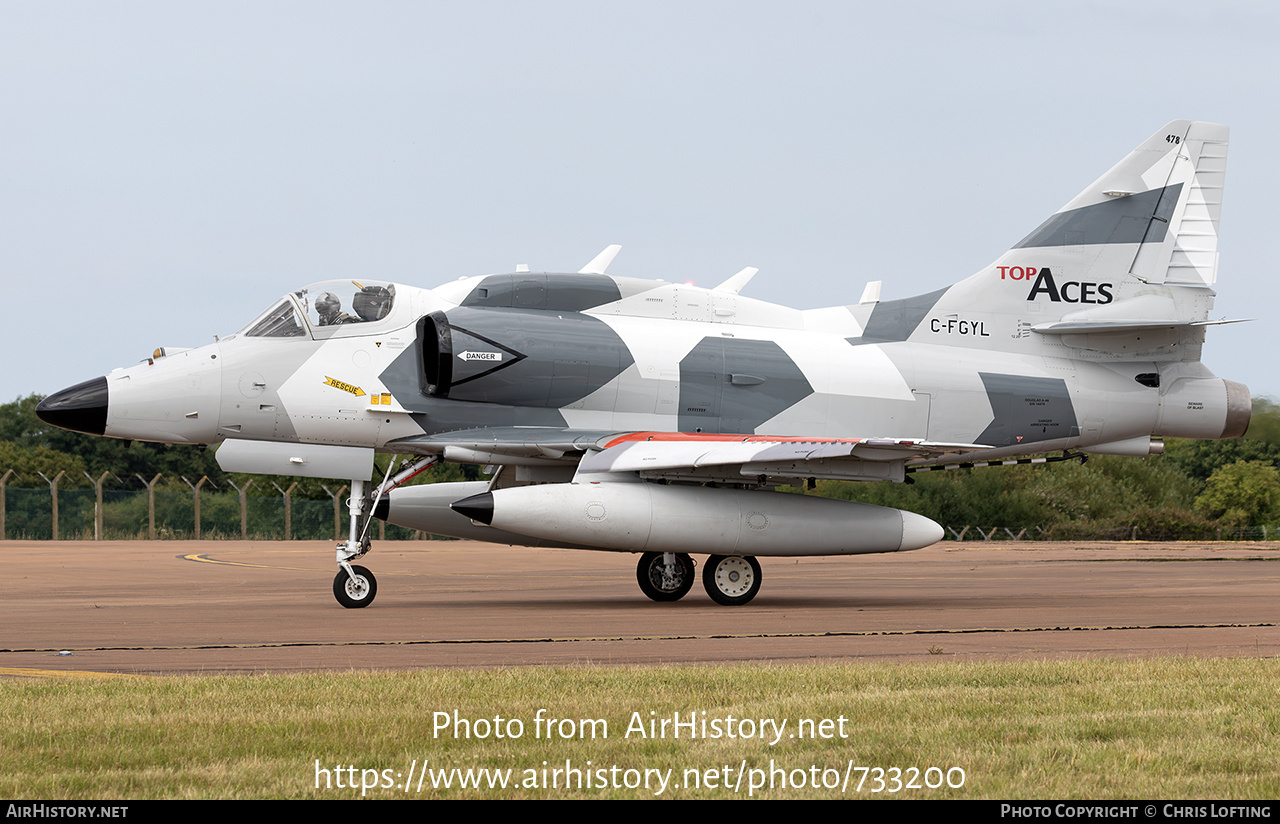 Aircraft Photo of C-FGYL | McDonnell Douglas A-4N Skyhawk II | Top Aces | AirHistory.net #733200