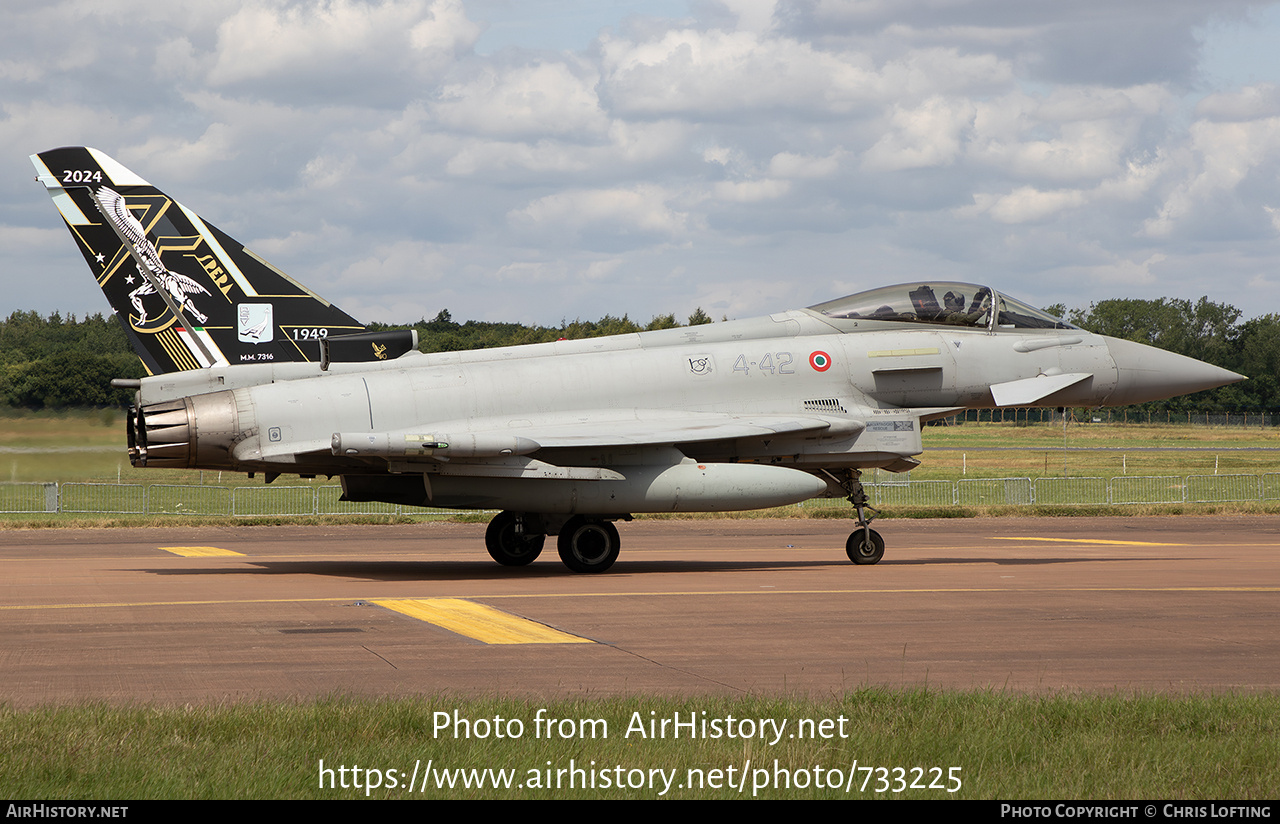 Aircraft Photo of MM7316 | Eurofighter F-2000A Typhoon | Italy - Air Force | AirHistory.net #733225