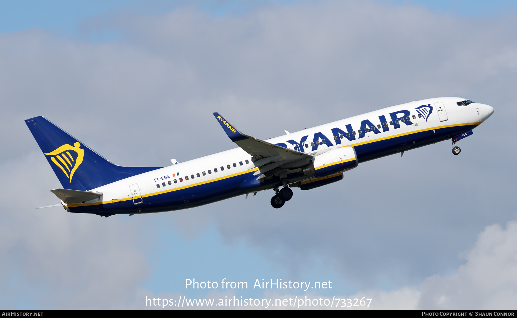 Aircraft Photo of EI-EGA | Boeing 737-8AS | Ryanair | AirHistory.net #733267