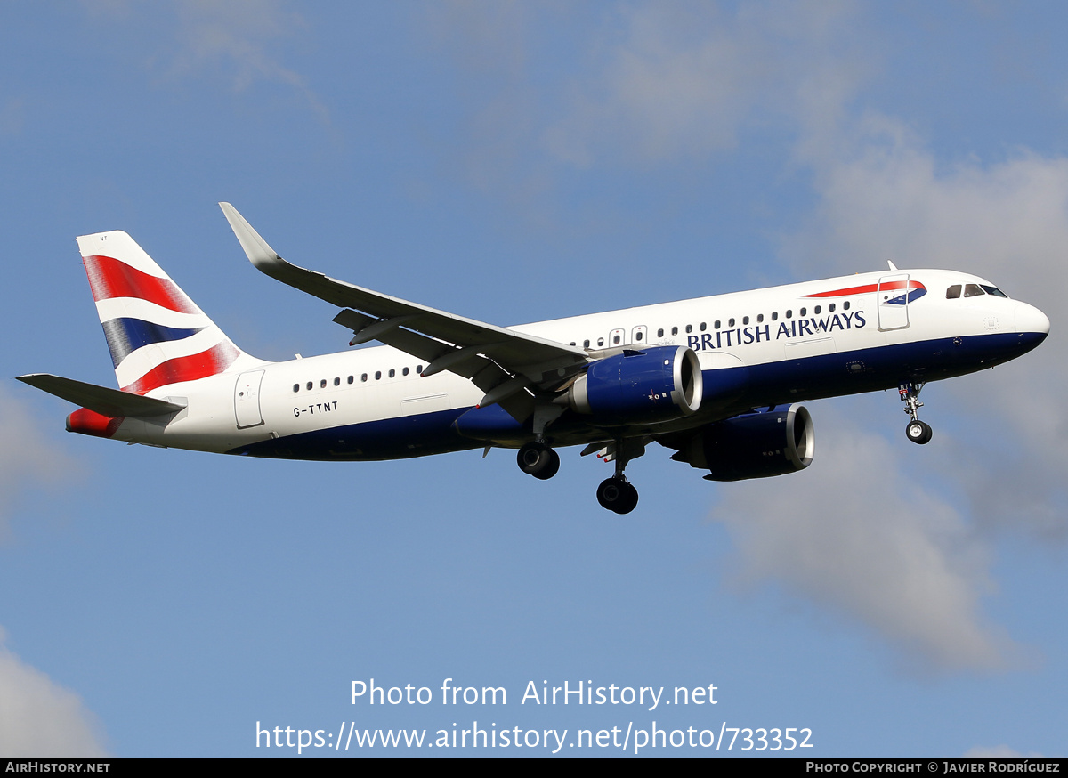 Aircraft Photo of G-TTNT | Airbus A320-251N | British Airways | AirHistory.net #733352