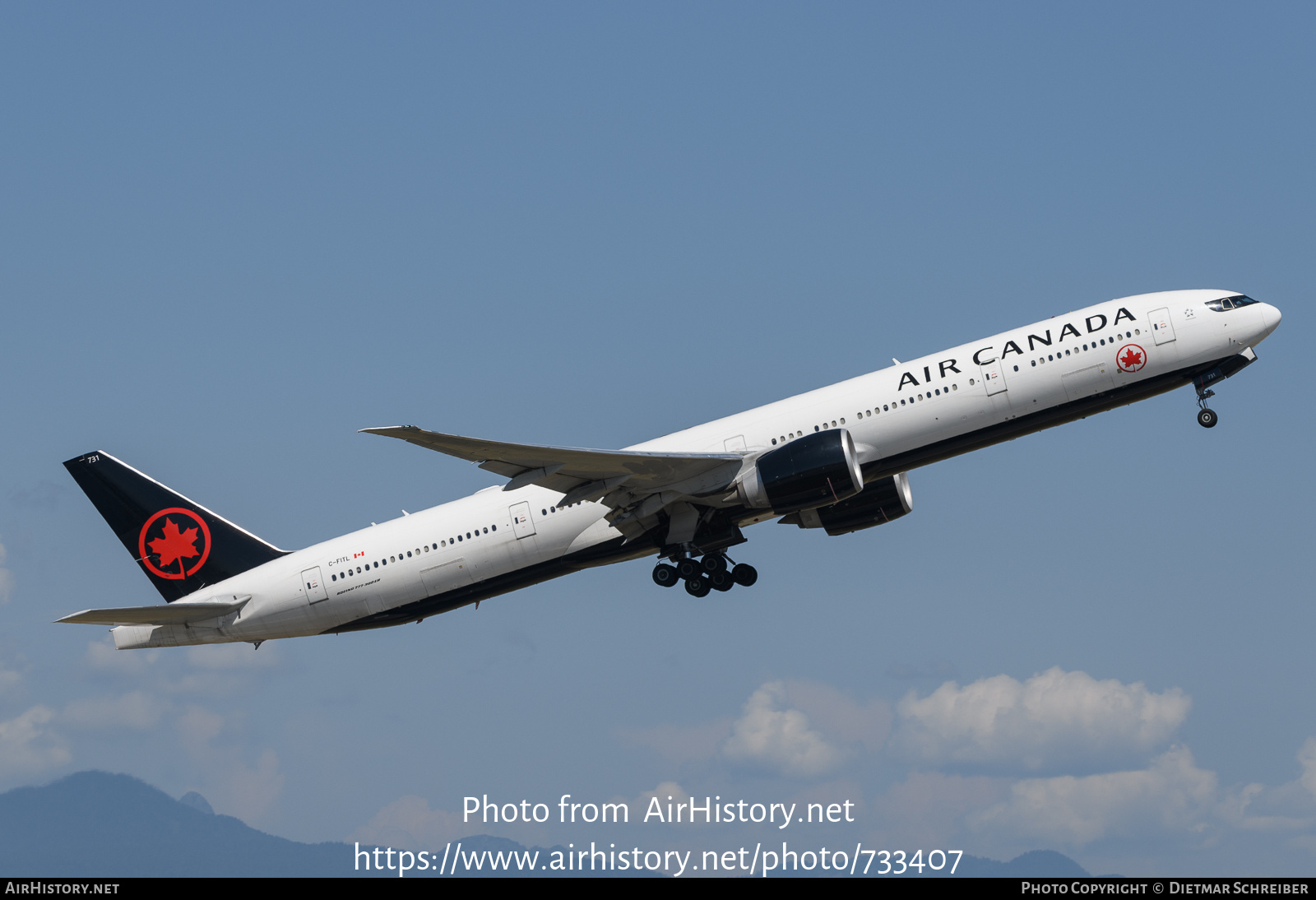 Aircraft Photo of C-FITL | Boeing 777-333/ER | Air Canada | AirHistory.net #733407