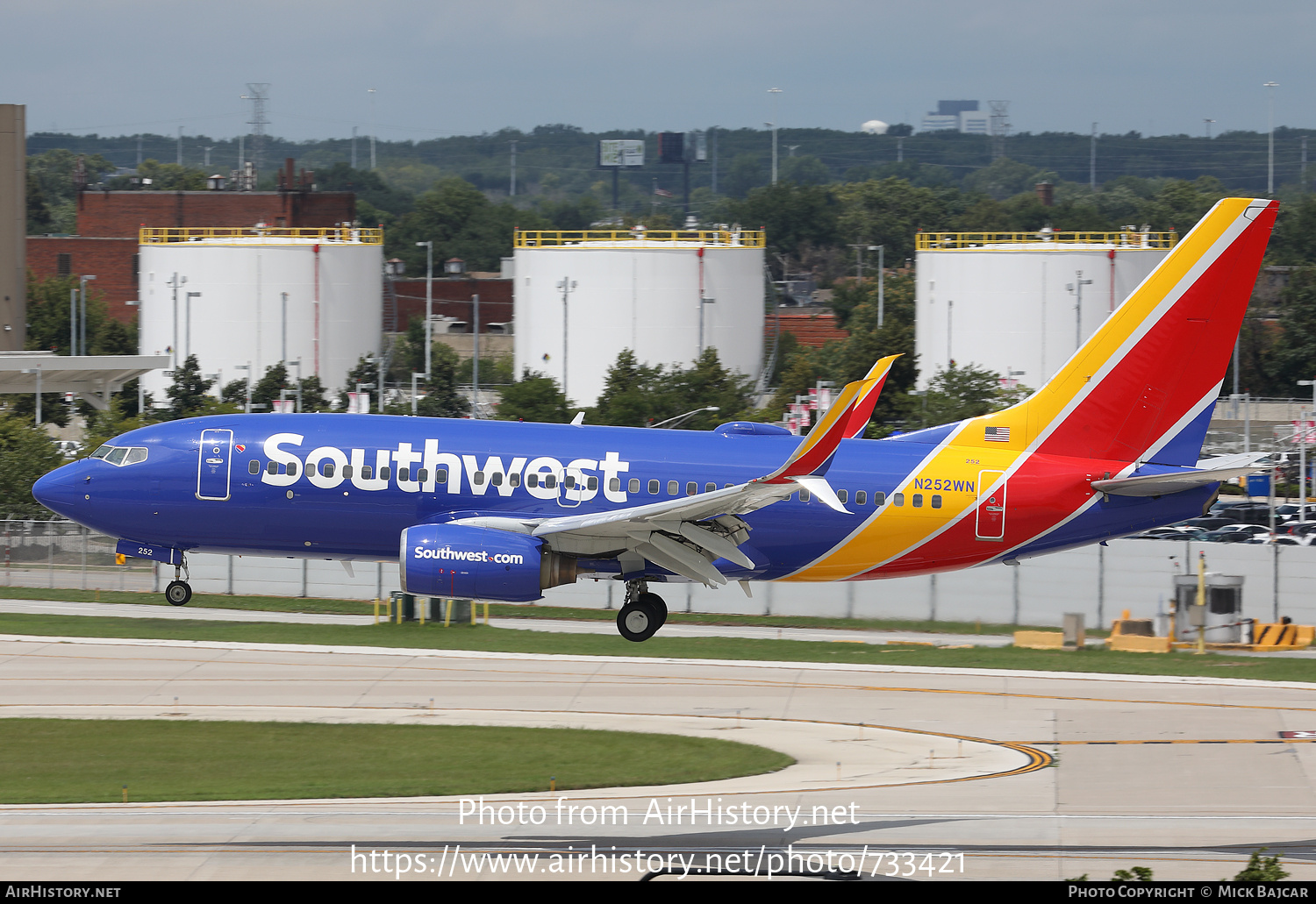 Aircraft Photo of N252WN | Boeing 737-7H4 | Southwest Airlines | AirHistory.net #733421