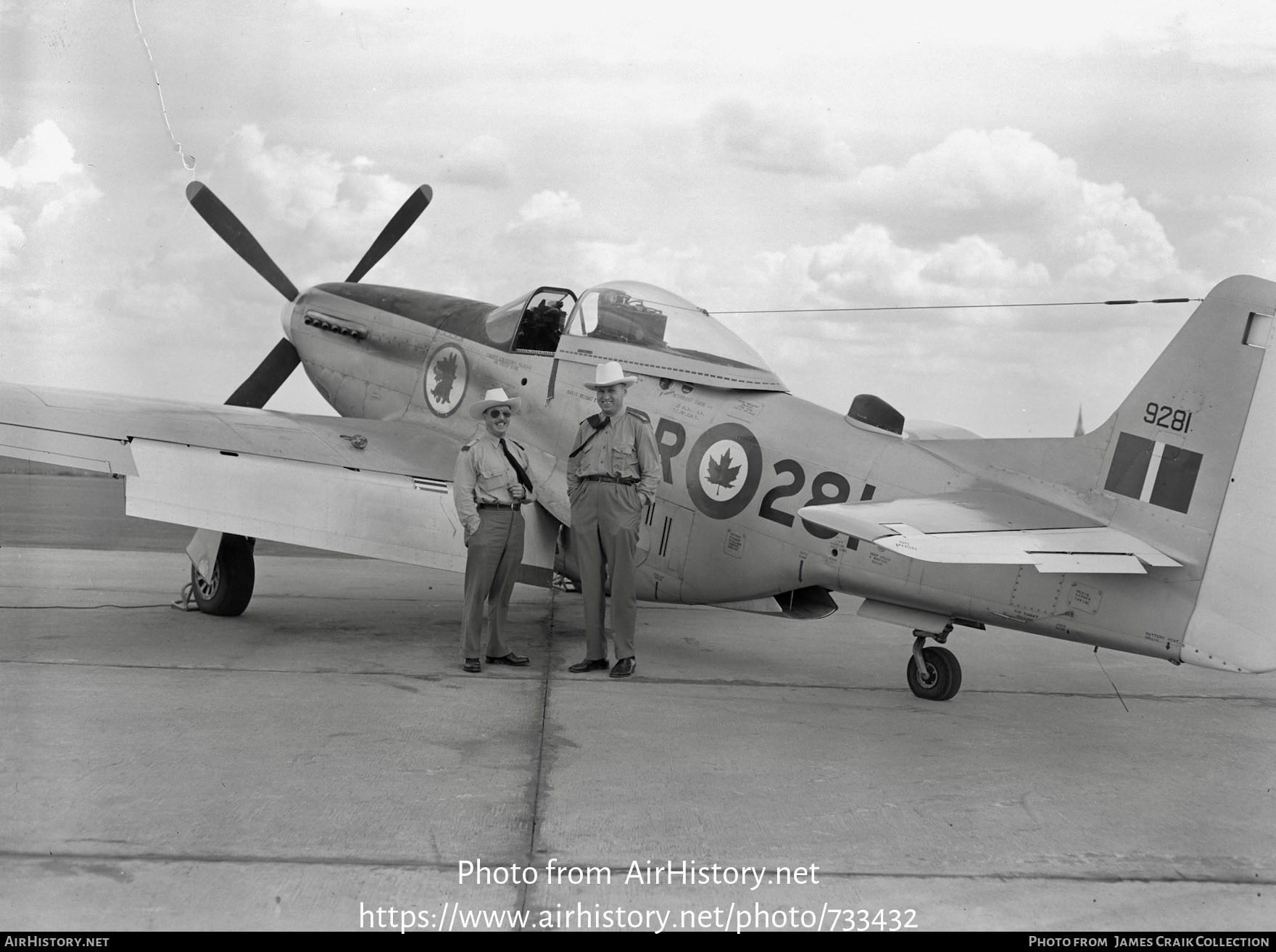 Aircraft Photo of 9281 | North American P-51D Mustang Mk4 | Canada - Air Force | AirHistory.net #733432