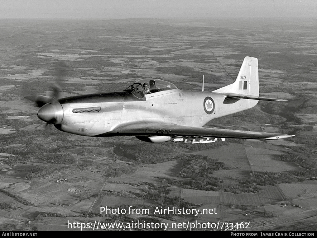 Aircraft Photo of 9579 | North American P-51D Mustang Mk4 | Canada - Air Force | AirHistory.net #733462