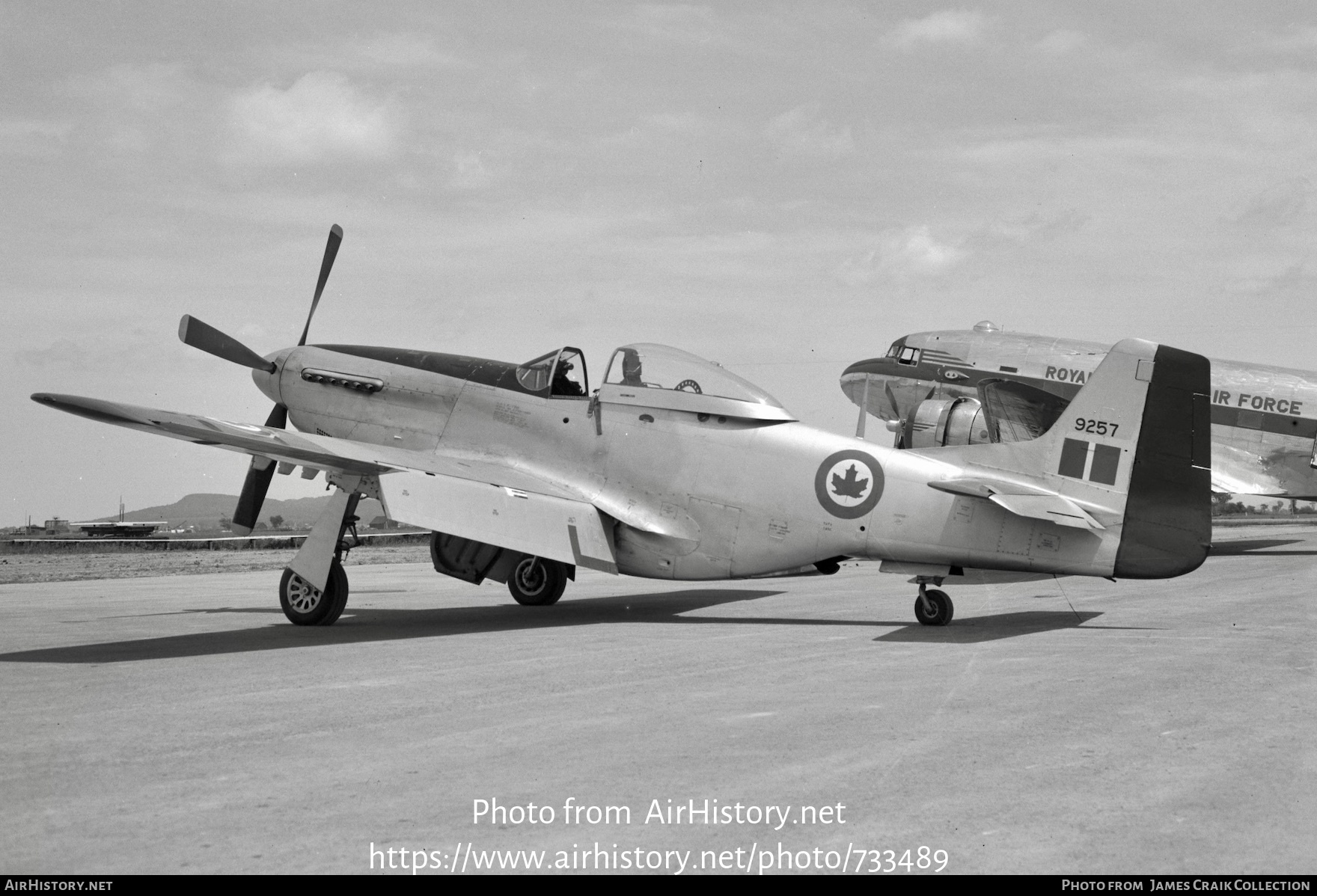 Aircraft Photo of 9257 | North American P-51D Mustang Mk4 | Canada - Air Force | AirHistory.net #733489