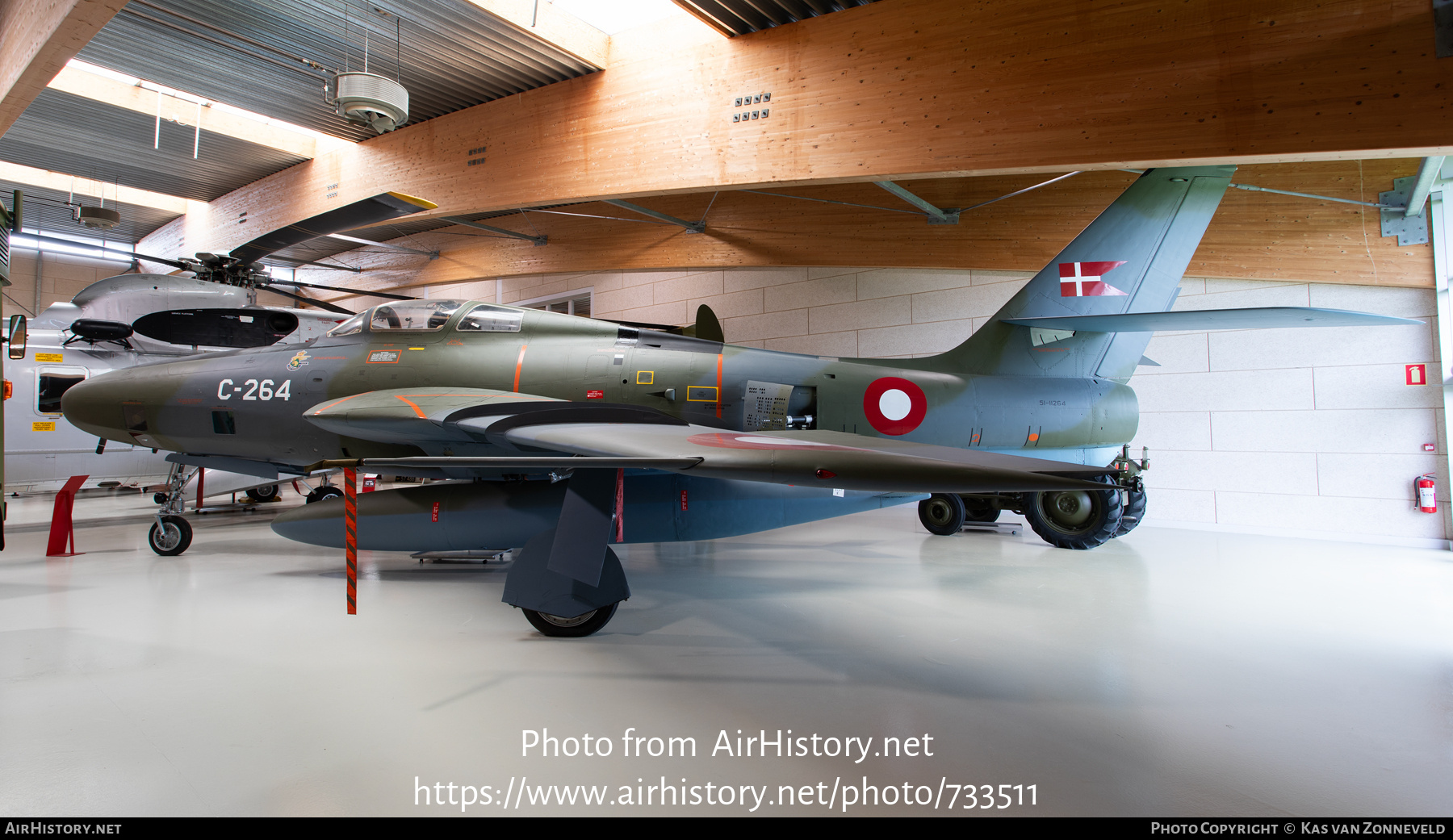 Aircraft Photo of C-264 | Republic RF-84F Thunderflash | Denmark - Air Force | AirHistory.net #733511