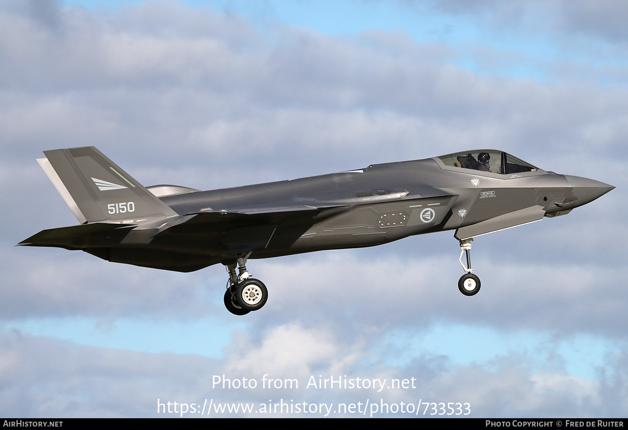 Aircraft Photo of 5150 | Lockheed Martin F-35A Lightning II | Norway - Air Force | AirHistory.net #733533