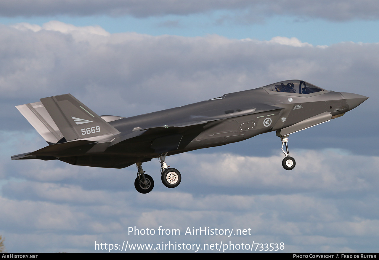 Aircraft Photo of 5669 | Lockheed Martin F-35A Lightning II | Norway - Air Force | AirHistory.net #733538