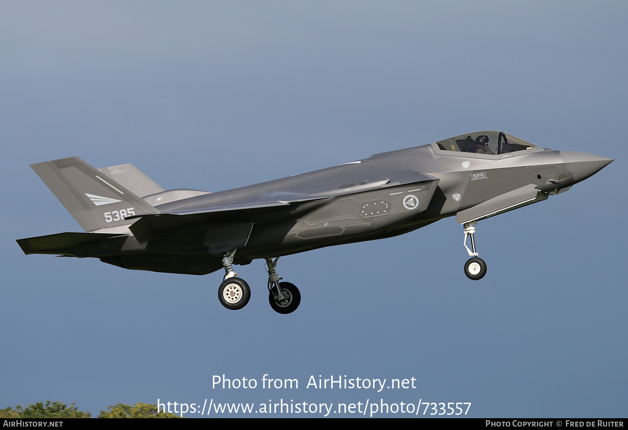 Aircraft Photo of 5385 | Lockheed Martin F-35A Lightning II | Norway - Air Force | AirHistory.net #733557