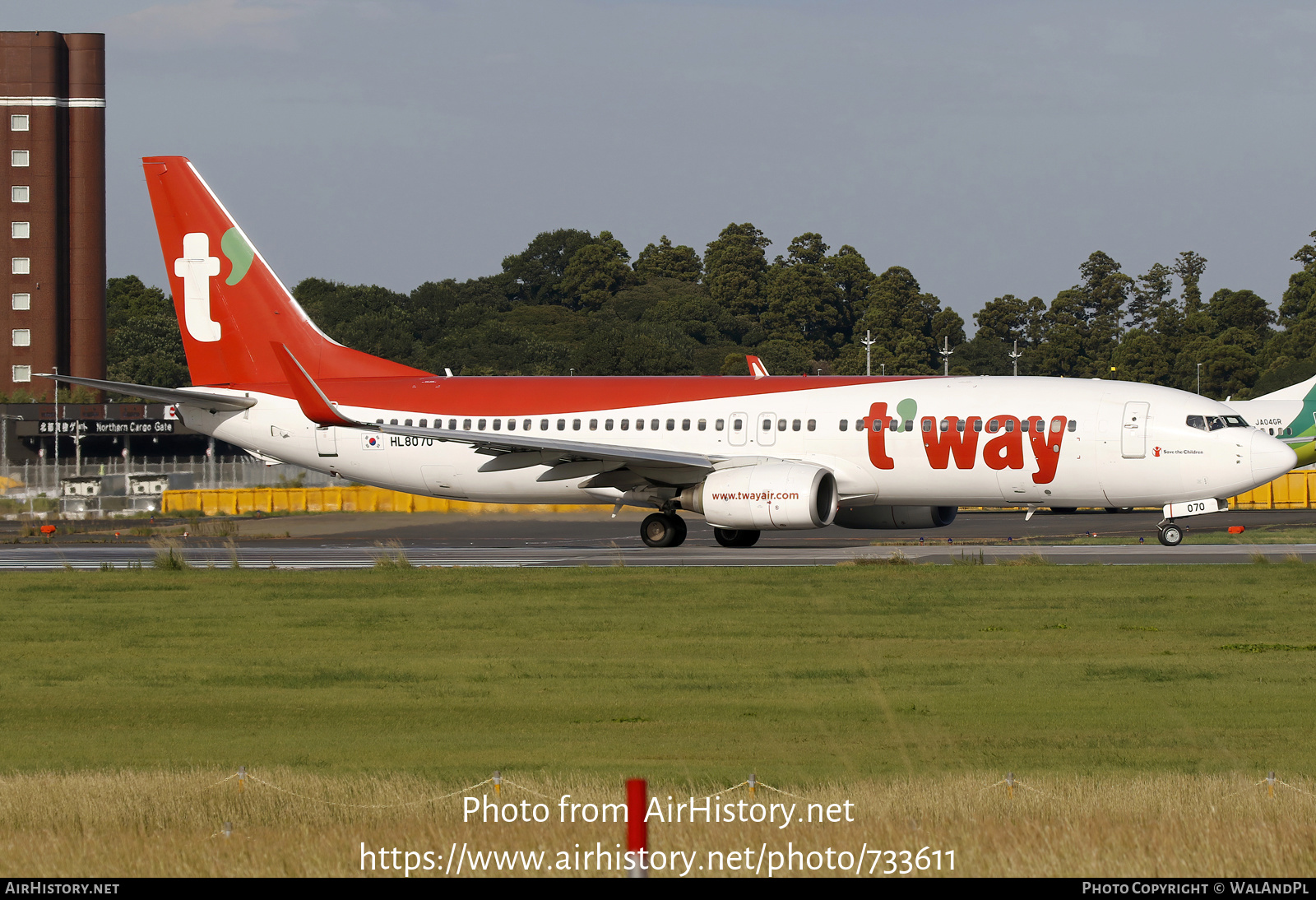 Aircraft Photo of HL8070 | Boeing 737-8AS | T'way Air | AirHistory.net #733611