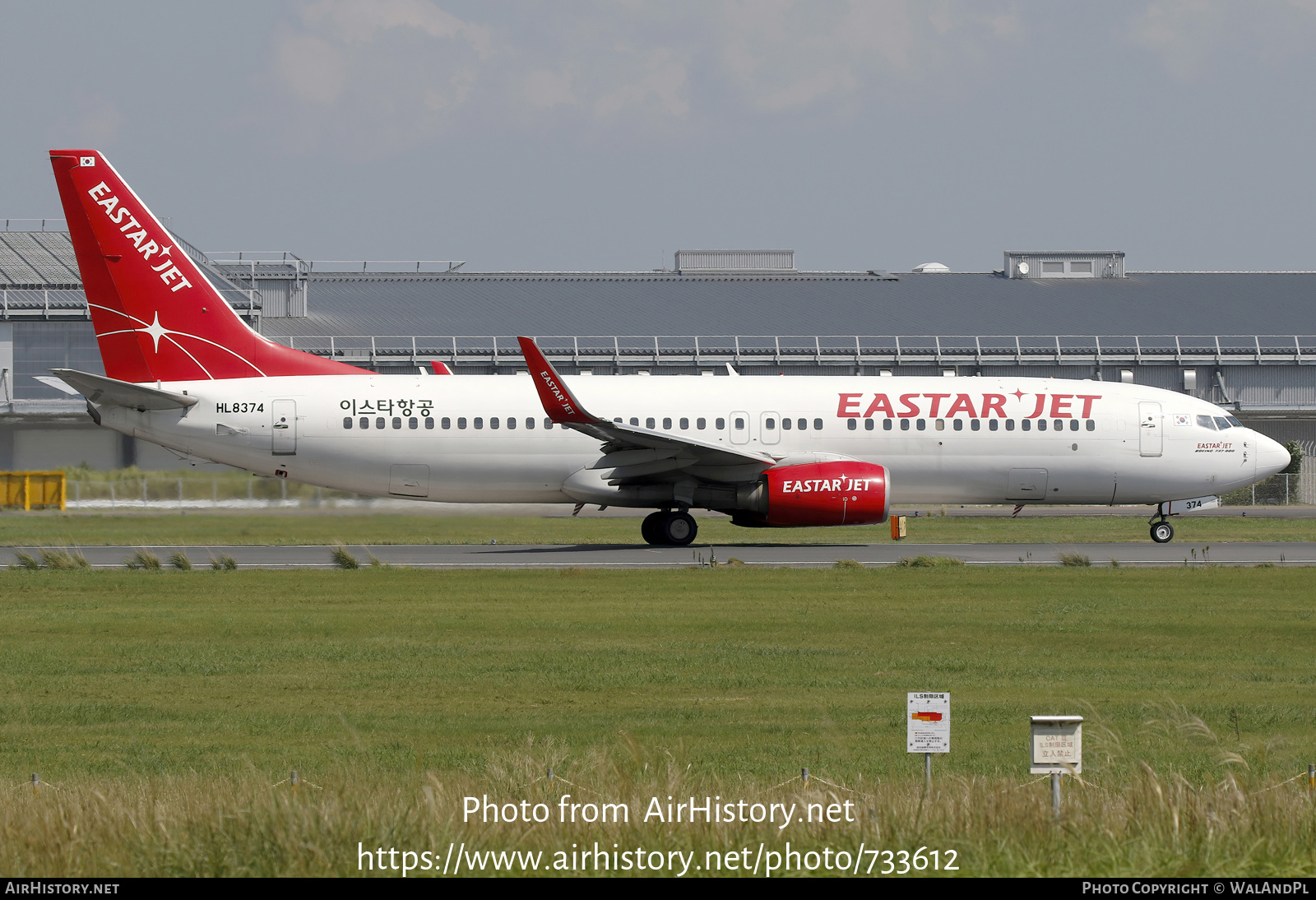 Aircraft Photo of HL8374 | Boeing 737-86N | Eastar Jet | AirHistory.net #733612