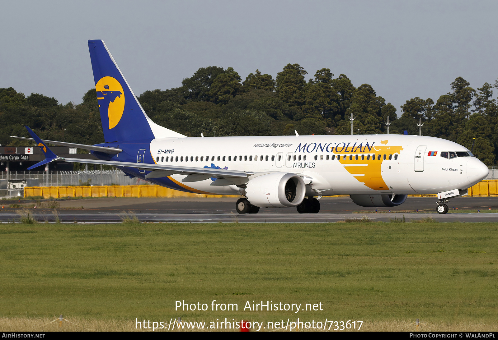 Aircraft Photo of EI-MNG | Boeing 737-8 Max 8 | MIAT Mongolian Airlines | AirHistory.net #733617