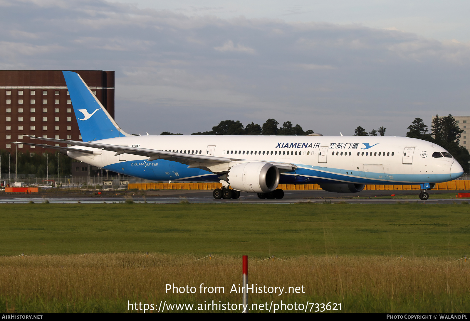 Aircraft Photo of B-1357 | Boeing 787-9 Dreamliner | Xiamen Airlines | AirHistory.net #733621