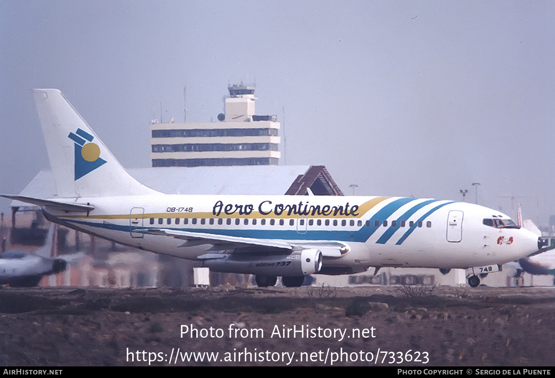 Aircraft Photo of OB-1748 | Boeing 737-222 | Aero Continente | AirHistory.net #733623