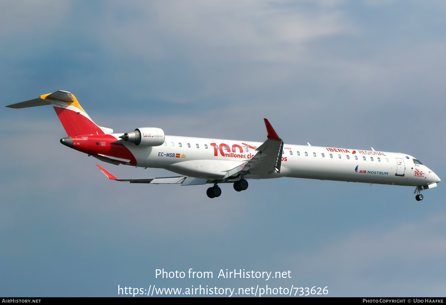 Aircraft Photo of EC-MSB | Bombardier CRJ-1000EL NG (CL-600-2E25) | Iberia Regional | AirHistory.net #733626