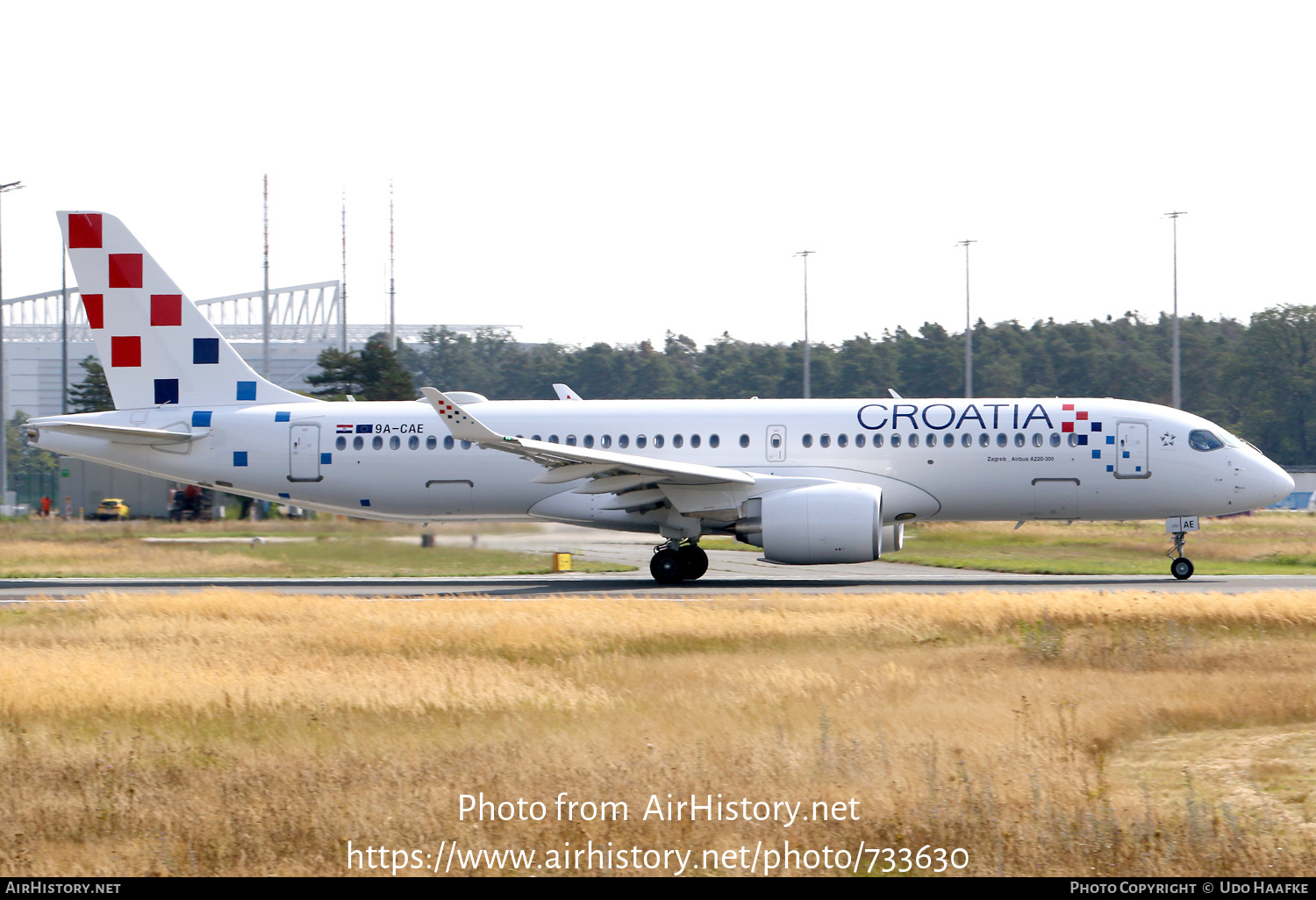 Aircraft Photo of 9A-CAE | Airbus A220-371 (BD-500-1A11) | Croatia Airlines | AirHistory.net #733630