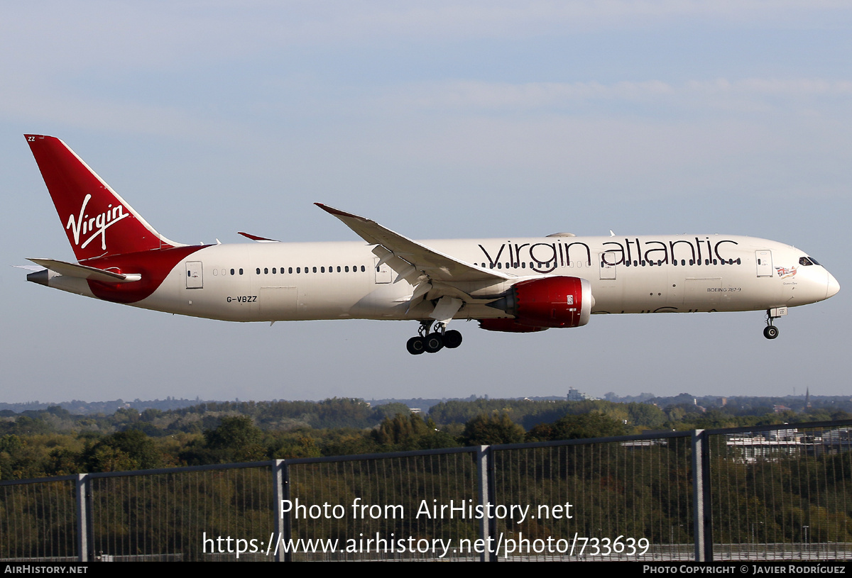 Aircraft Photo of G-VBZZ | Boeing 787-9 Dreamliner | Virgin Atlantic Airways | AirHistory.net #733639