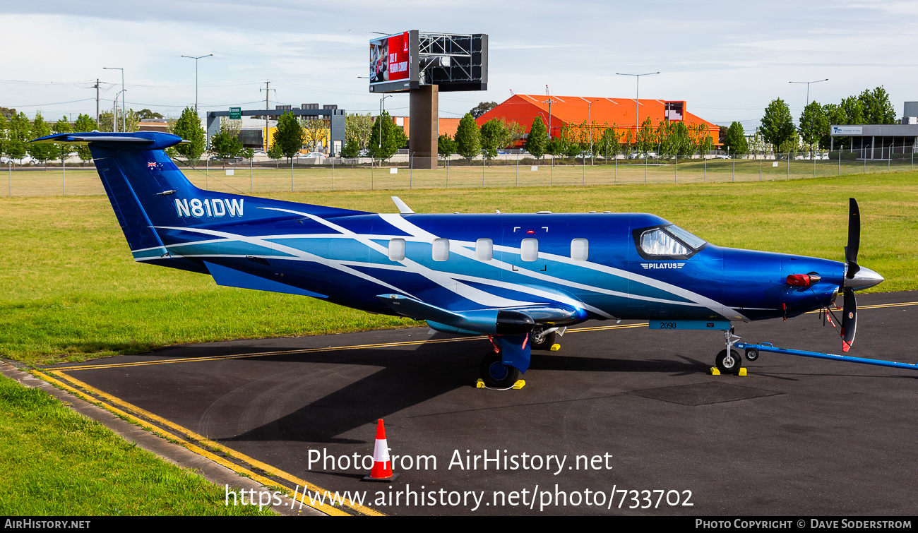 Aircraft Photo of N81DW | Pilatus PC-12NG (PC-12/47E) | AirHistory.net #733702