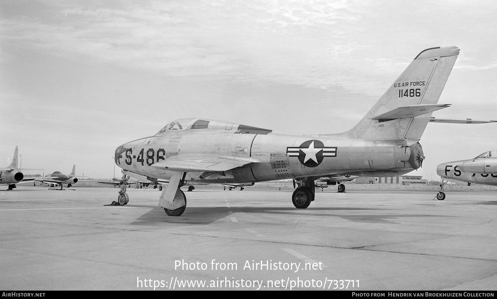 Aircraft Photo of 51-1486 / 11486 | Republic F-84F Thunderstreak | USA - Air Force | AirHistory.net #733711