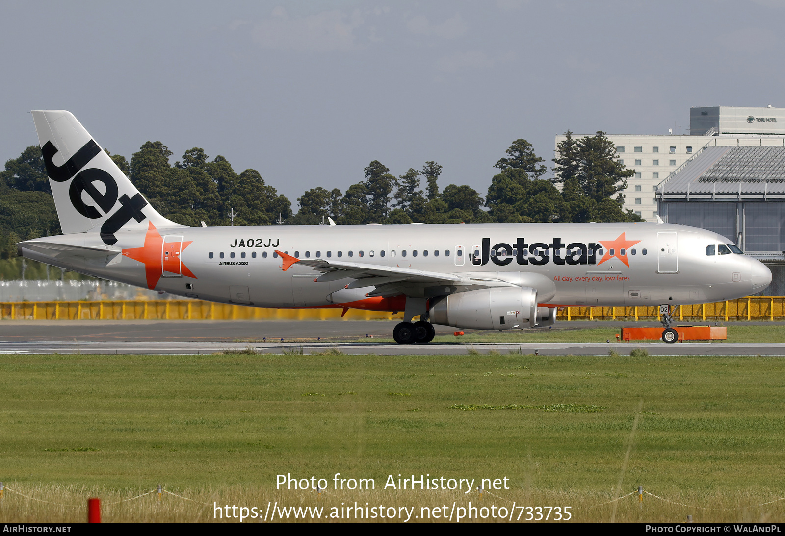 Aircraft Photo of JA02JJ | Airbus A320-232 | Jetstar Airways | AirHistory.net #733735