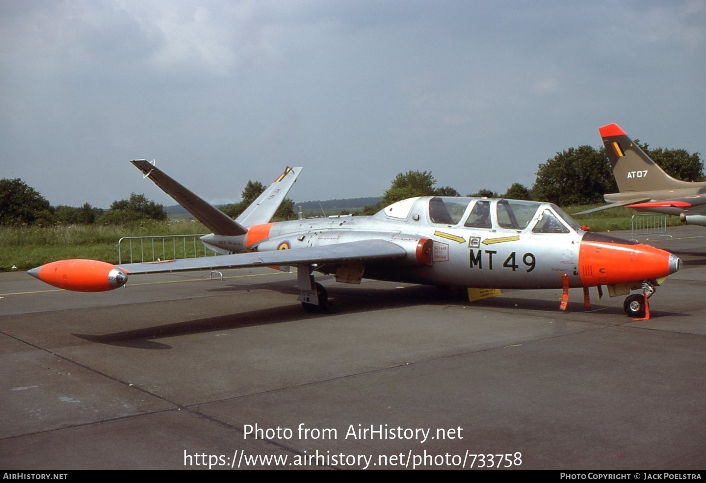 Aircraft Photo of MT49 | Fouga CM-170R Magister | Belgium - Air Force | AirHistory.net #733758