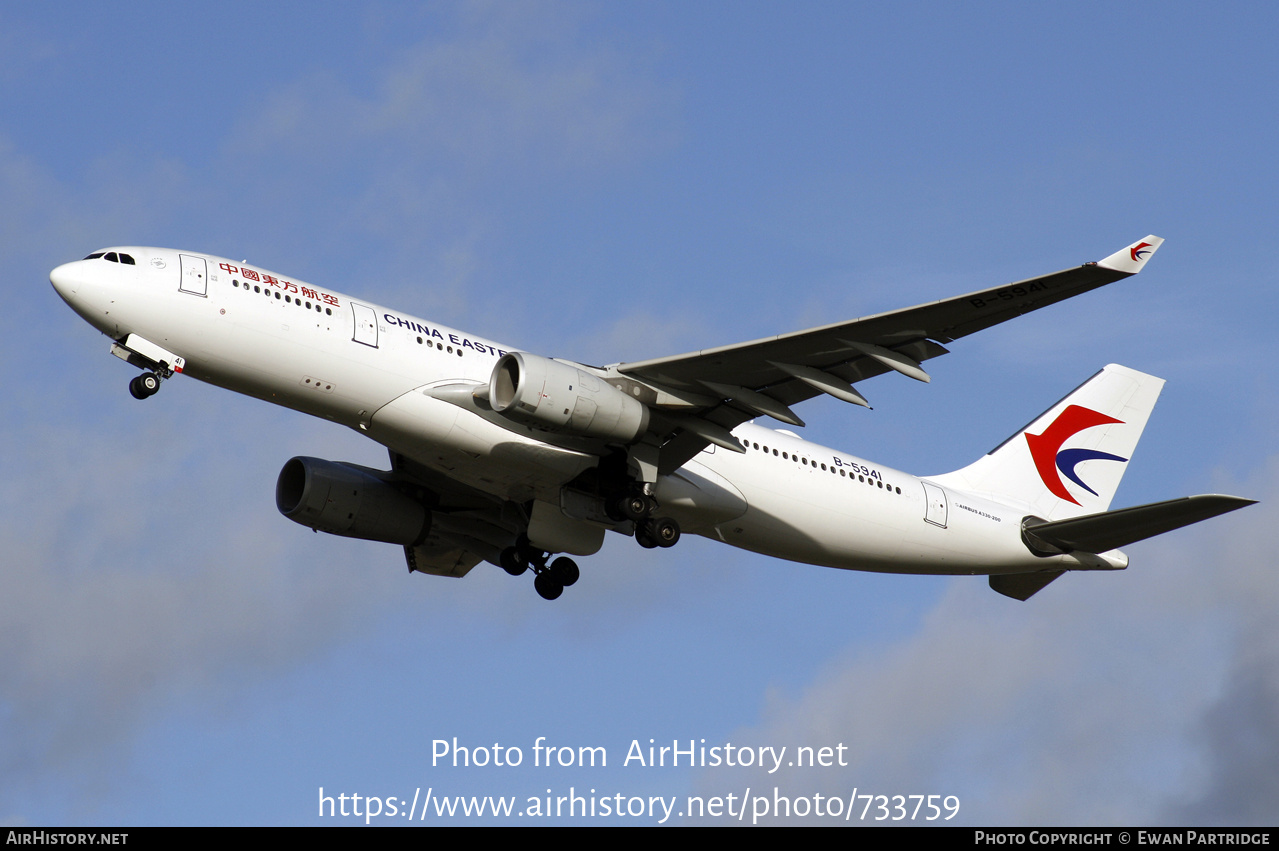 Aircraft Photo of B-5941 | Airbus A330-243 | China Eastern Airlines | AirHistory.net #733759