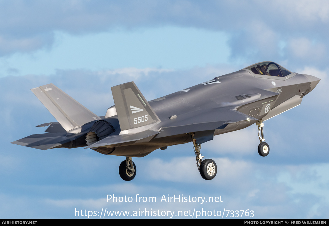 Aircraft Photo of 5505 | Lockheed Martin F-35A Lightning II | Norway - Air Force | AirHistory.net #733763